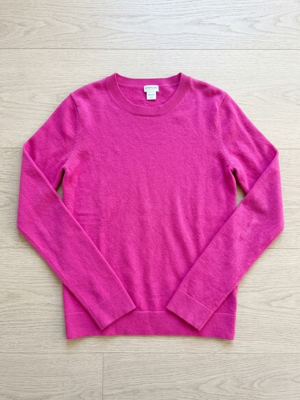 Crewcuts Hot Pink Crewneck Sweater